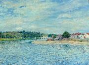 Alfred Sisley La Seine a Saint-Mammes oil